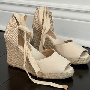 Wedge-heel espadrille sandals
